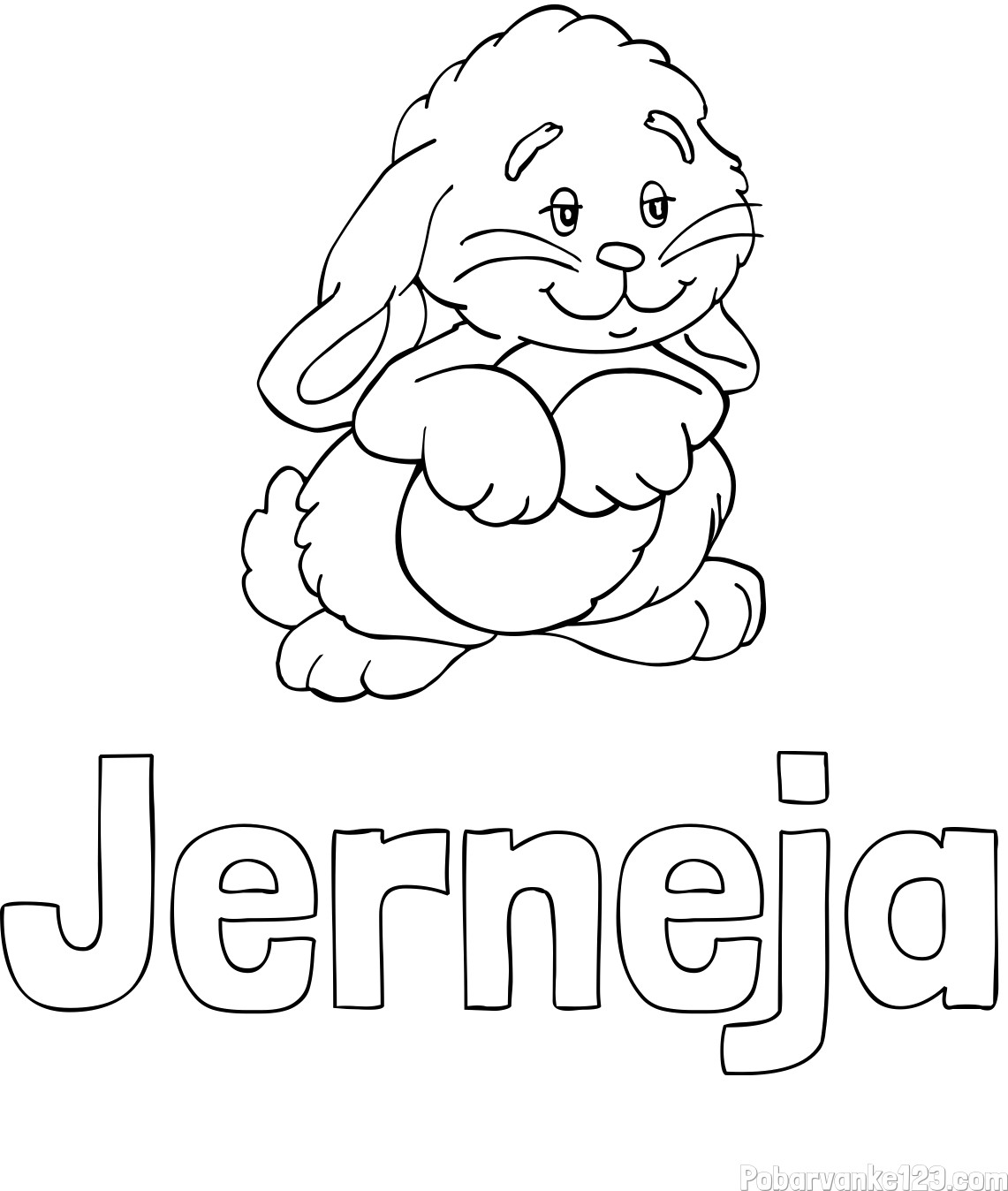 Pobarvanka imena Jerneja