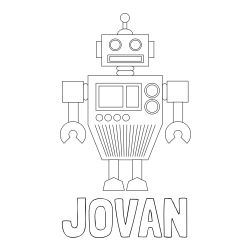 Pobarvanka imena JOVAN