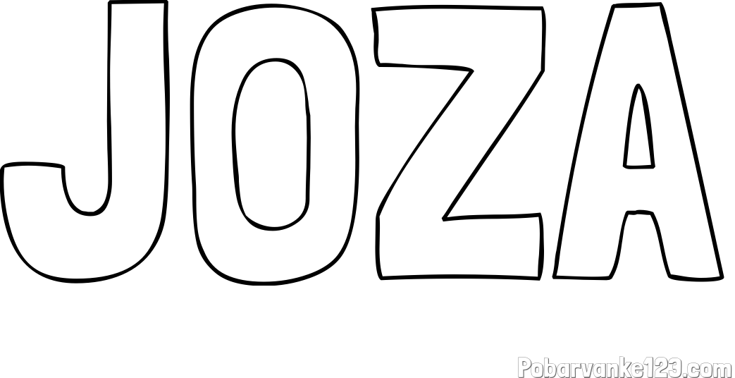 Pobarvanka imena JOŽA