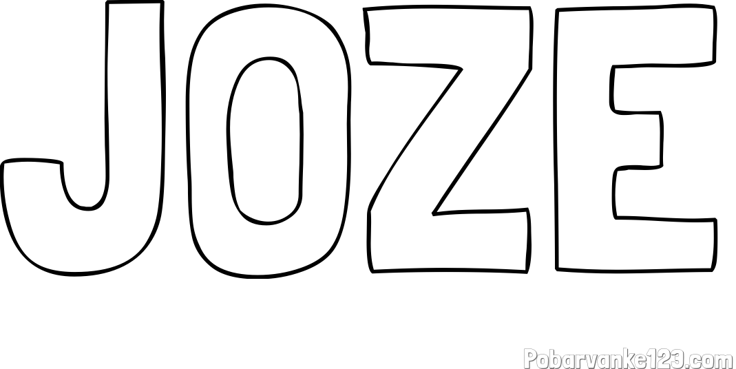 Pobarvanka imena JOŽE