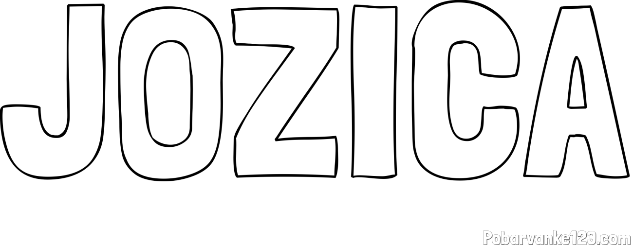 Pobarvanka imena JOŽICA