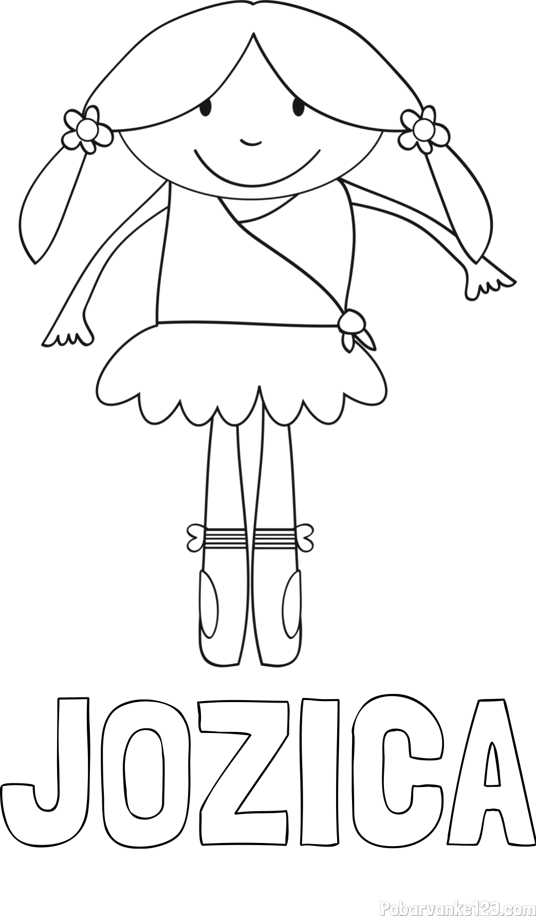 Pobarvanka imena JOŽICA