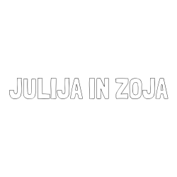 Online izdelana pobarvanka - Pobarvanka imena JULIJA IN ZOJA