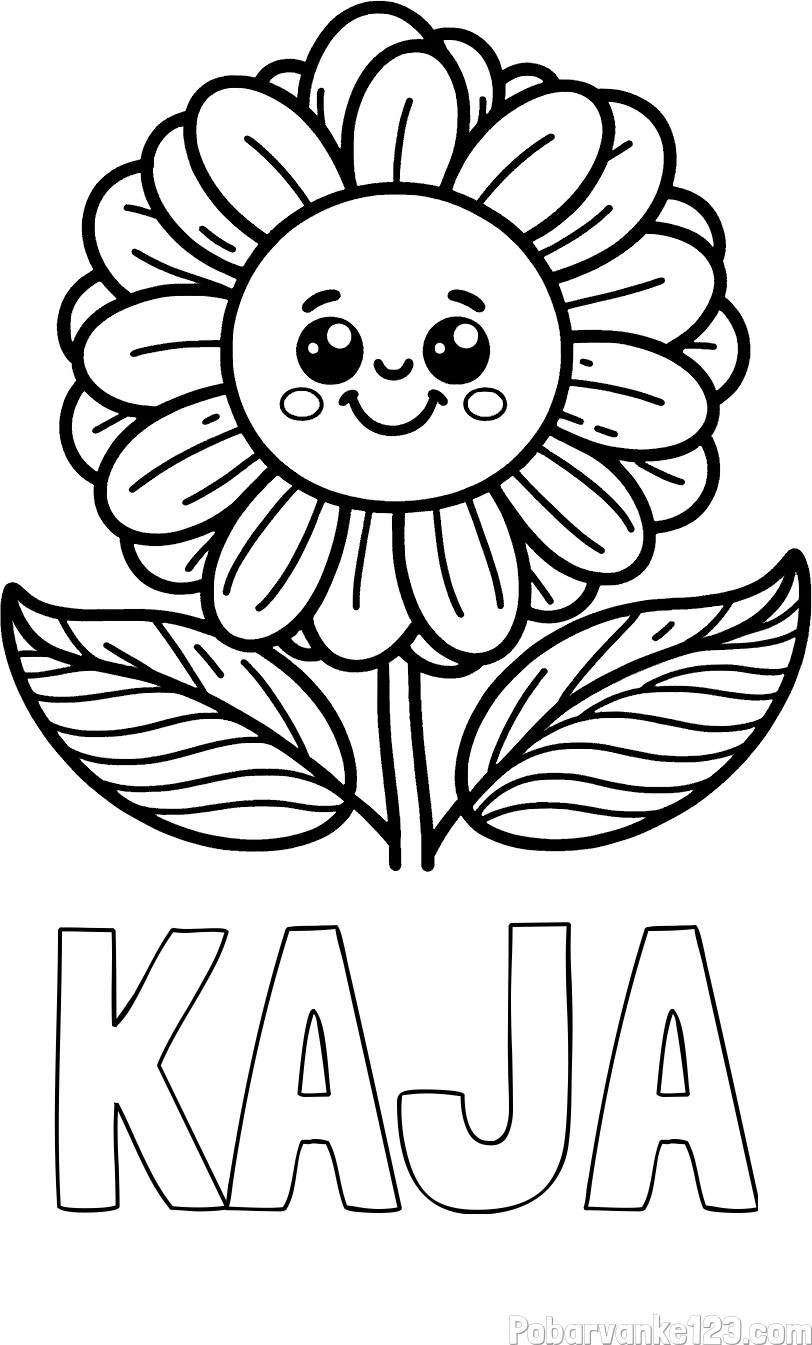 Pobarvanka imena KAJA