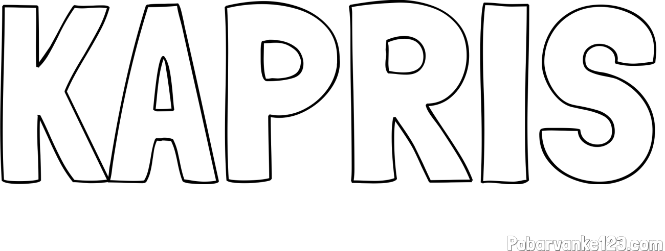 Pobarvanka imena KAPRIS