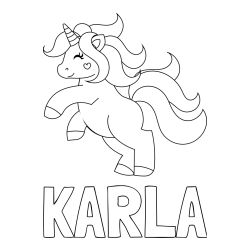 Pobarvanka imena Karla