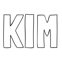 Pobarvanka imena KIM