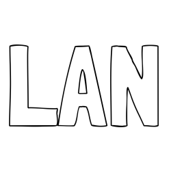 Pobarvanka imena LAN