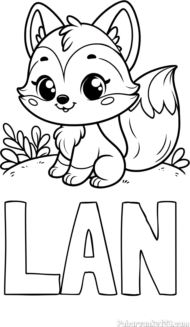 Pobarvanka imena LAN in pobarvanka lisičke
