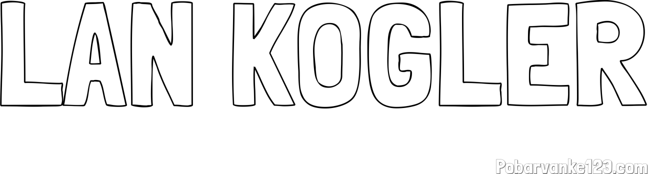 Pobarvanka imena LAN KOGLER