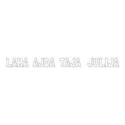 Online izdelana pobarvanka - Pobarvanka imena LARA  AJDA  TAJA   JULIJA