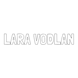 Online izdelana pobarvanka - Pobarvanka imena LARA VODLAN