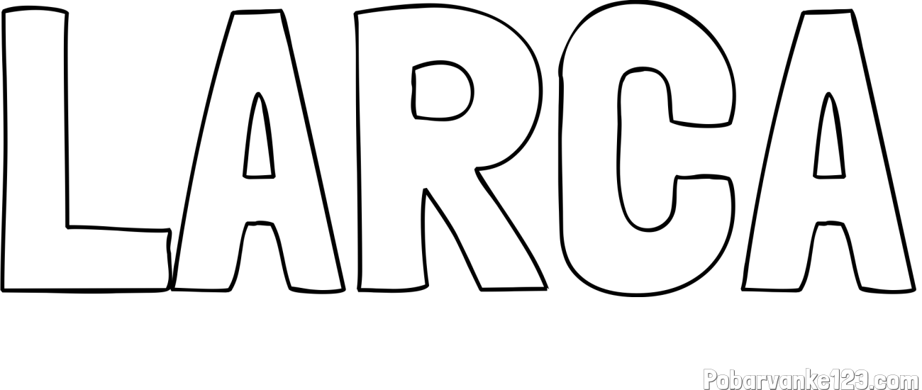Pobarvanka imena LARCA