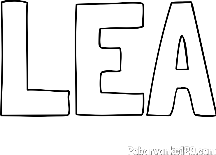 Pobarvanka imena LEA