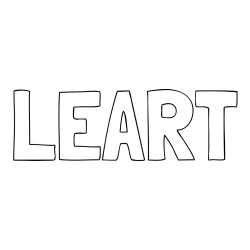 Online izdelana pobarvanka - Pobarvanka imena LEART