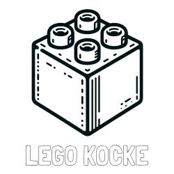Online izdelana pobarvanka - Pobarvanka imena LEGO KOCKE in pobarvanka LEGO kocke