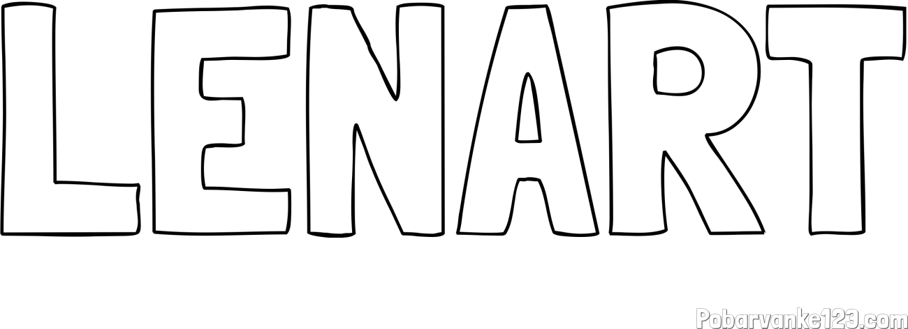 Pobarvanka imena LENART