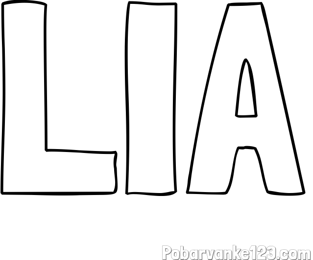 Pobarvanka imena LIA