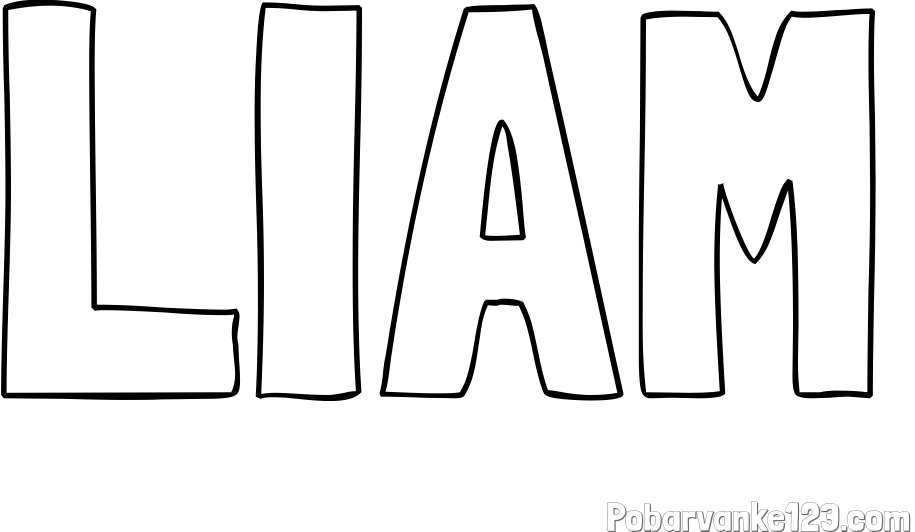 Pobarvanka imena LIAM