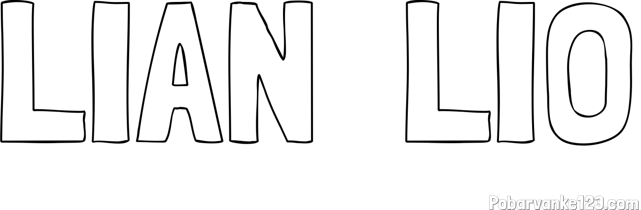 Pobarvanka imena LIAN  LIO