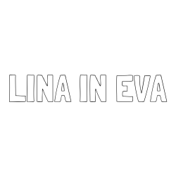 Online izdelana pobarvanka - Pobarvanka imena LINA IN EVA