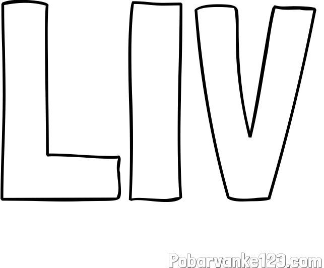 Pobarvanka imena LIV