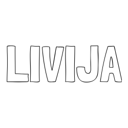 Pobarvanka imena LIVIJA