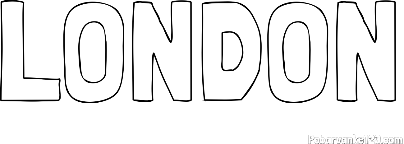 Pobarvanka imena LONDON