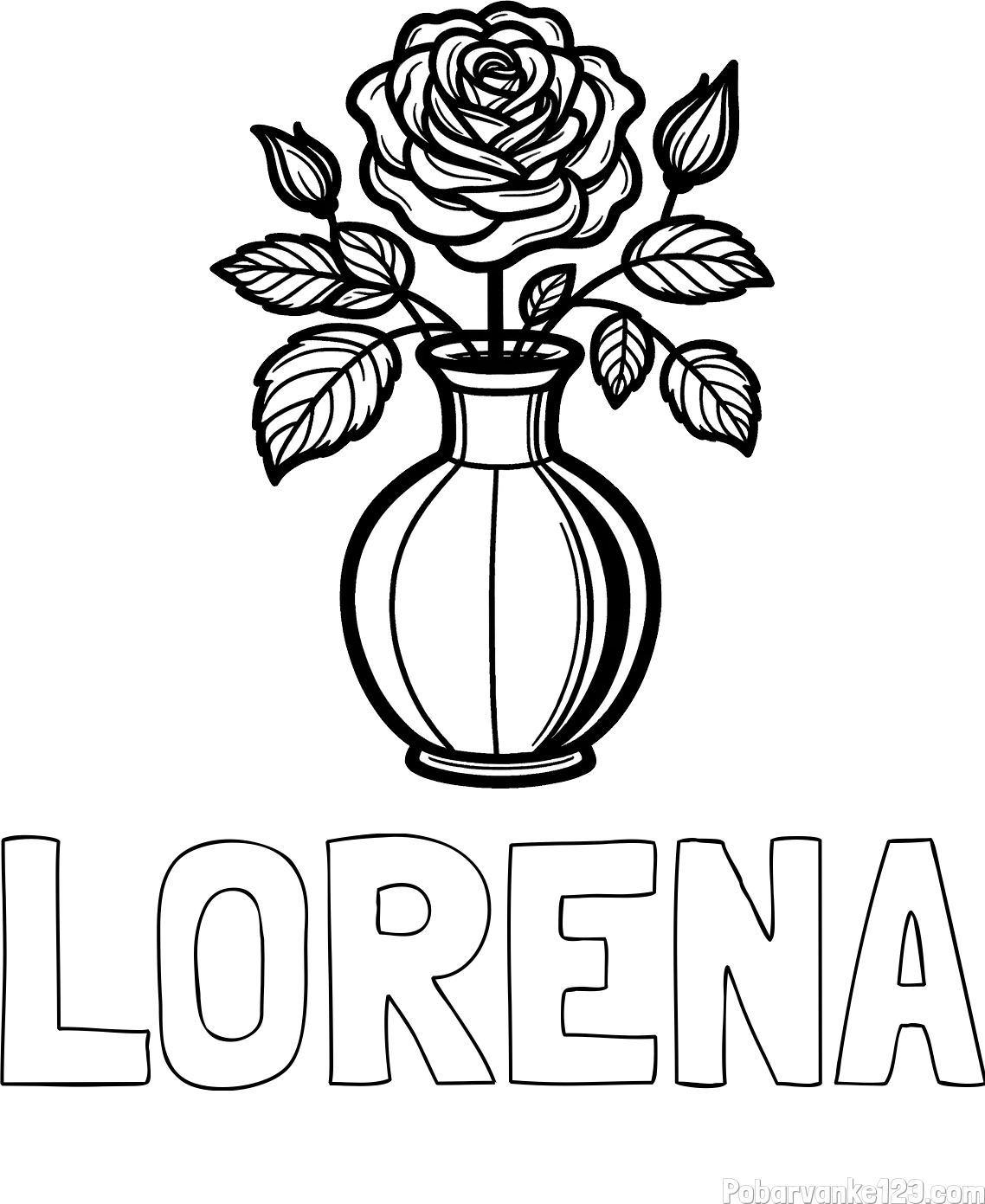 Pobarvanka imena LORENA