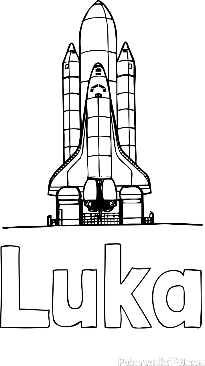 Pobarvanka imena Luka