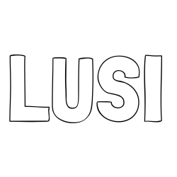 Online izdelana pobarvanka - Pobarvanka imena LUSI