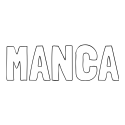 Pobarvanka imena MANCA