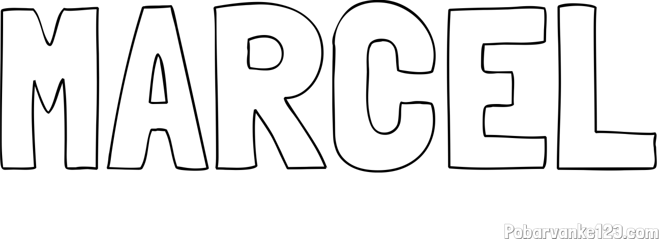 Pobarvanka imena MARCEL