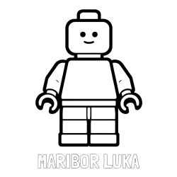 Online izdelana pobarvanka - Pobarvanka imena MARIBOR LUKA in pobarvanka LEGO figurice fanta
