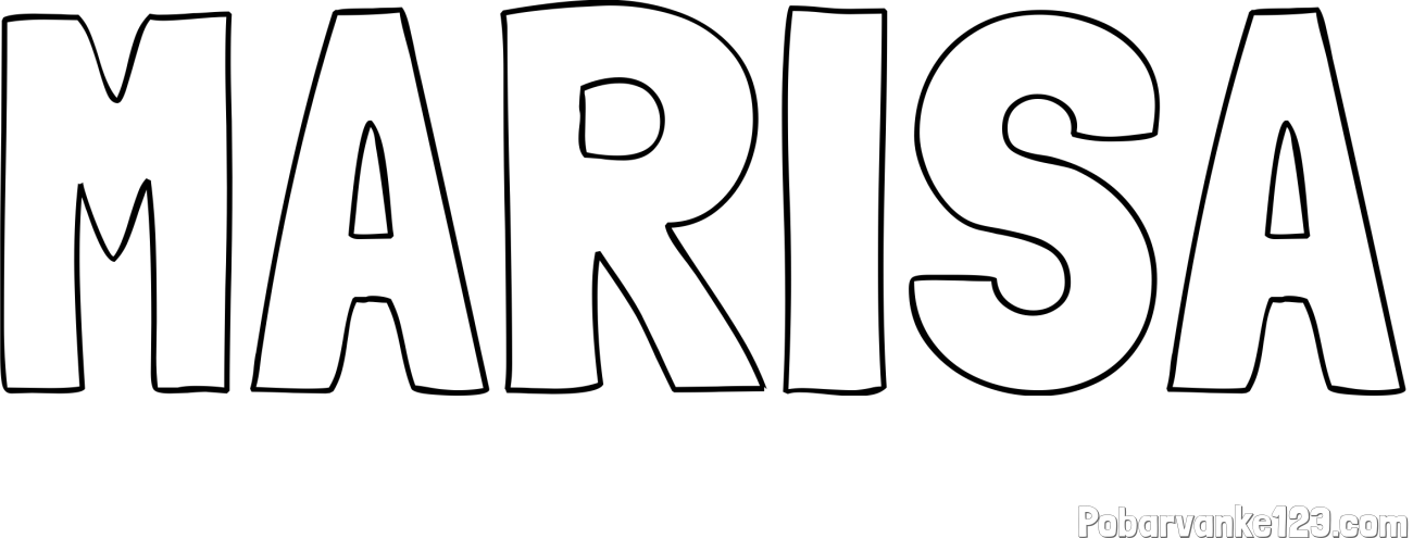 Pobarvanka imena MARISA