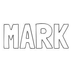 Pobarvanka imena MARK
