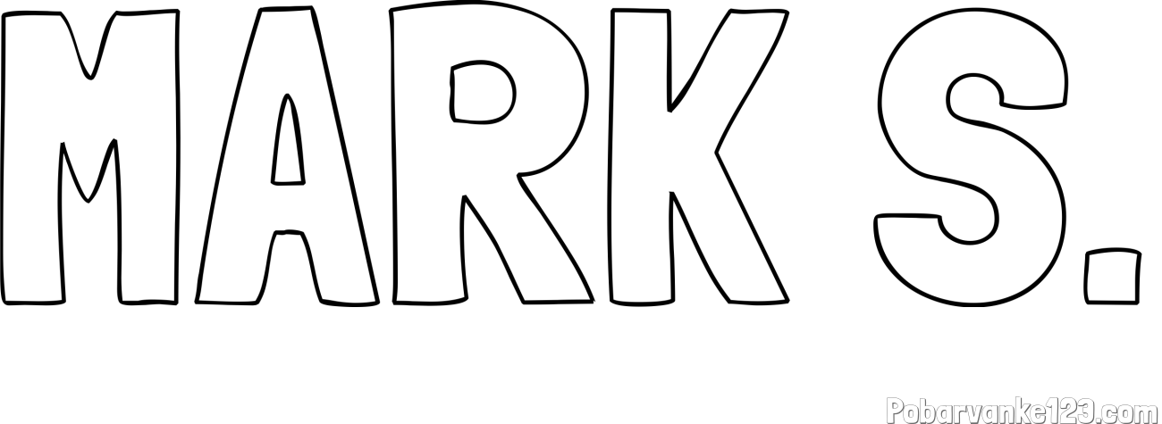Pobarvanka imena MARK S.