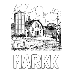 Online izdelana pobarvanka - Pobarvanka imena MARKK in pobarvanka velikega senika ter silosa