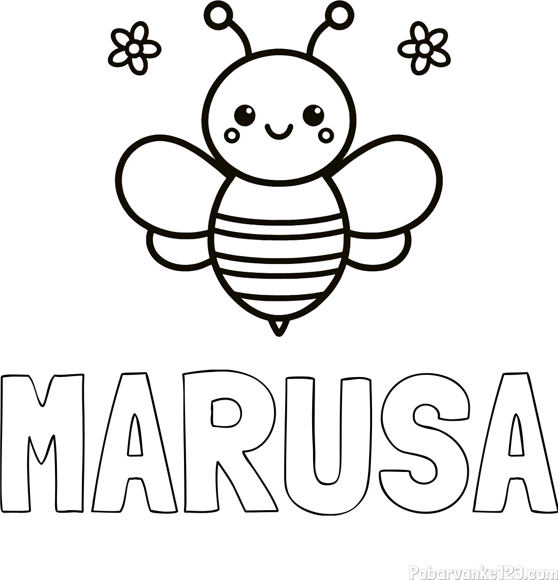 Pobarvanka imena  MARUŠA
