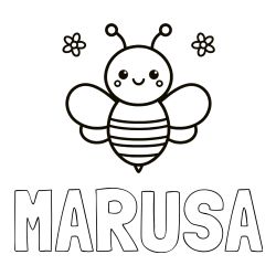 Pobarvanka imena  MARUŠA