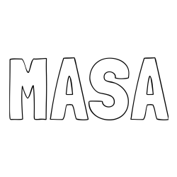 Pobarvanka imena MAŠA