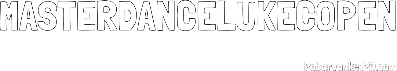 Pobarvanka imena MASTERDANCELUKECOPEN
