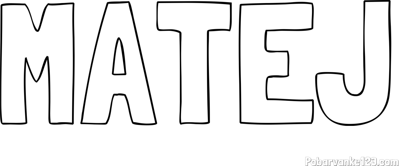 Pobarvanka imena MATEJ