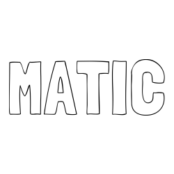 Pobarvanka imena MATIC