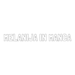 Online izdelana pobarvanka - Pobarvanka imena MELANIJA IN MANCA