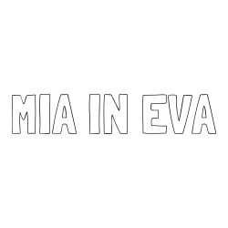 Online izdelana pobarvanka - Pobarvanka imena MIA IN EVA