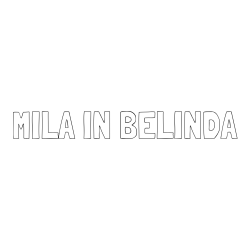 Online izdelana pobarvanka - Pobarvanka imena MILA IN BELINDA