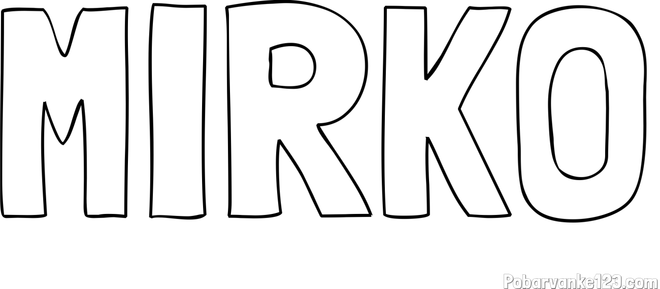 Pobarvanka imena MIRKO