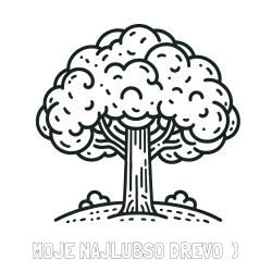 Online izdelana pobarvanka - Pobarvanka imena MOJE NAJLUBSO DREVO  ) in pobarvanka drevesa