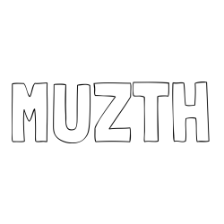 Online izdelana pobarvanka - Pobarvanka imena MUZTH